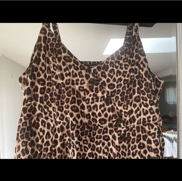 NWOT TORRID 2X LEOPARD BUTTON FRONT MIDI DRESS - Picture 3 of 5